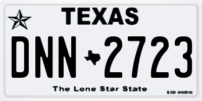 TX license plate DNN2723