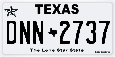 TX license plate DNN2737