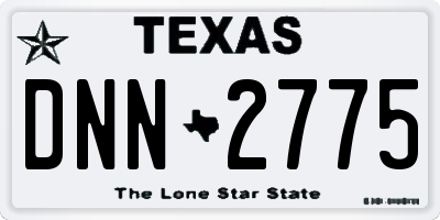 TX license plate DNN2775
