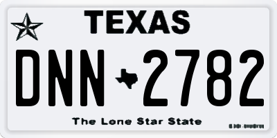 TX license plate DNN2782