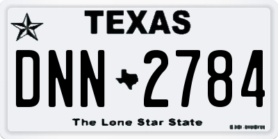 TX license plate DNN2784