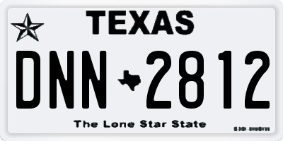 TX license plate DNN2812