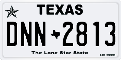 TX license plate DNN2813