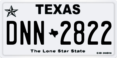 TX license plate DNN2822