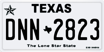 TX license plate DNN2823