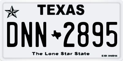 TX license plate DNN2895