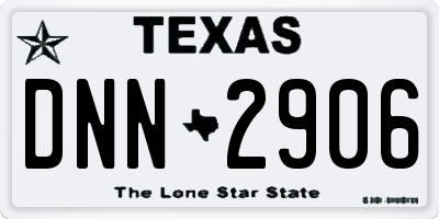TX license plate DNN2906