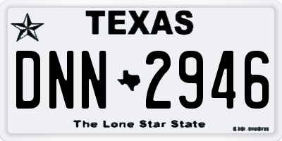 TX license plate DNN2946