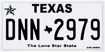 TX license plate DNN2979