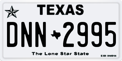 TX license plate DNN2995