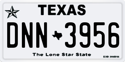 TX license plate DNN3956