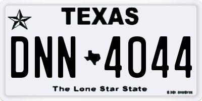 TX license plate DNN4044