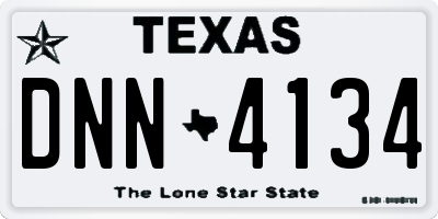TX license plate DNN4134