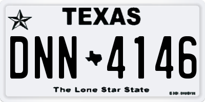 TX license plate DNN4146