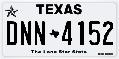 TX license plate DNN4152