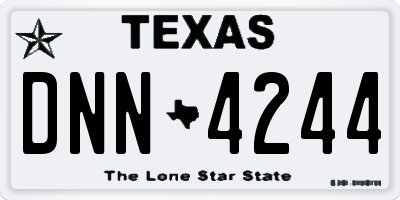TX license plate DNN4244