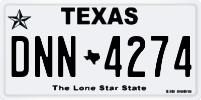 TX license plate DNN4274