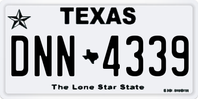 TX license plate DNN4339