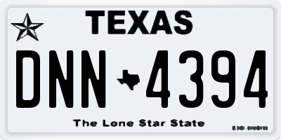 TX license plate DNN4394