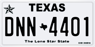 TX license plate DNN4401