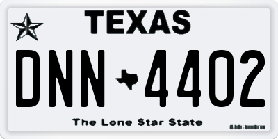 TX license plate DNN4402