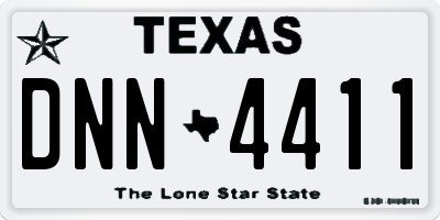 TX license plate DNN4411
