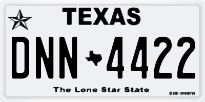TX license plate DNN4422