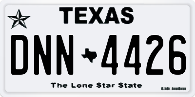 TX license plate DNN4426