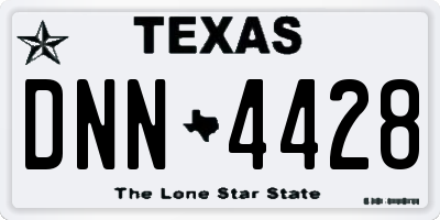 TX license plate DNN4428