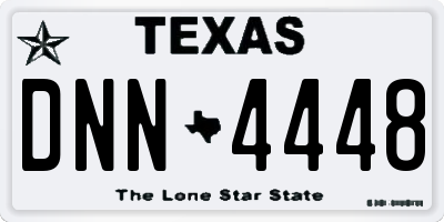 TX license plate DNN4448