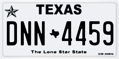 TX license plate DNN4459