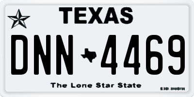 TX license plate DNN4469