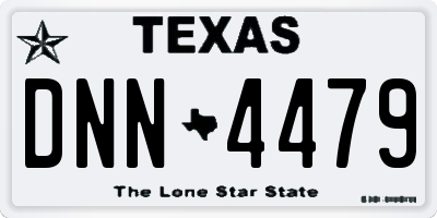 TX license plate DNN4479