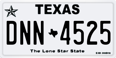 TX license plate DNN4525