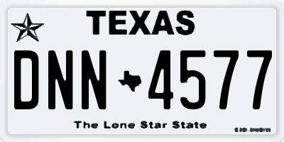 TX license plate DNN4577