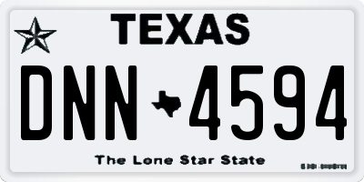 TX license plate DNN4594