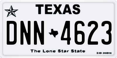 TX license plate DNN4623