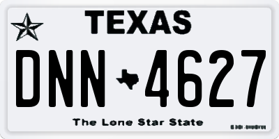 TX license plate DNN4627