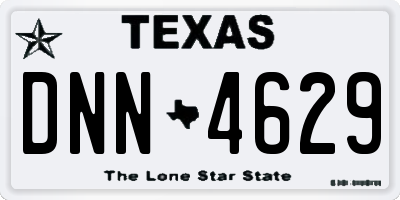 TX license plate DNN4629