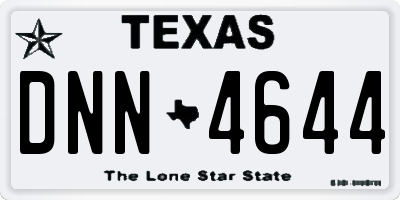 TX license plate DNN4644