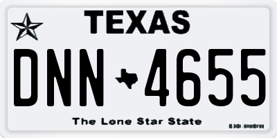 TX license plate DNN4655