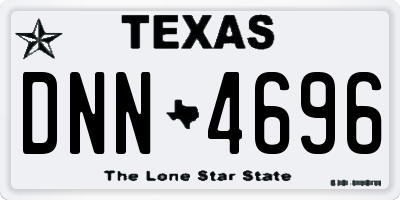 TX license plate DNN4696