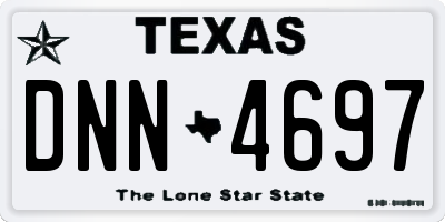 TX license plate DNN4697