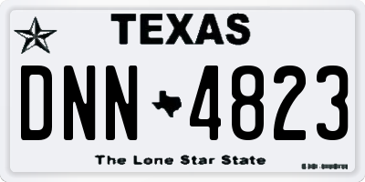 TX license plate DNN4823