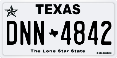 TX license plate DNN4842
