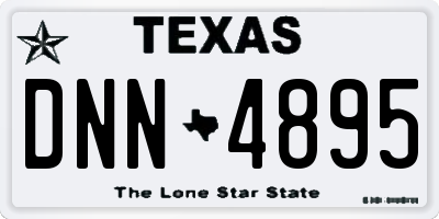 TX license plate DNN4895