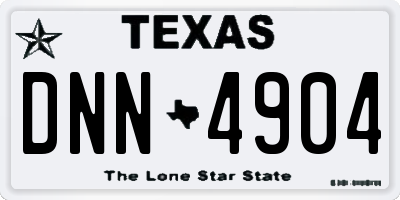 TX license plate DNN4904