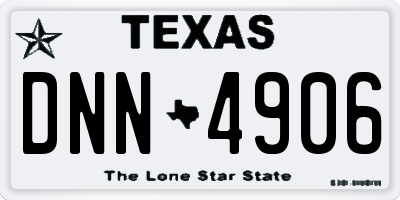 TX license plate DNN4906