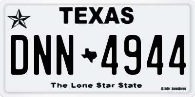 TX license plate DNN4944