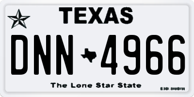 TX license plate DNN4966